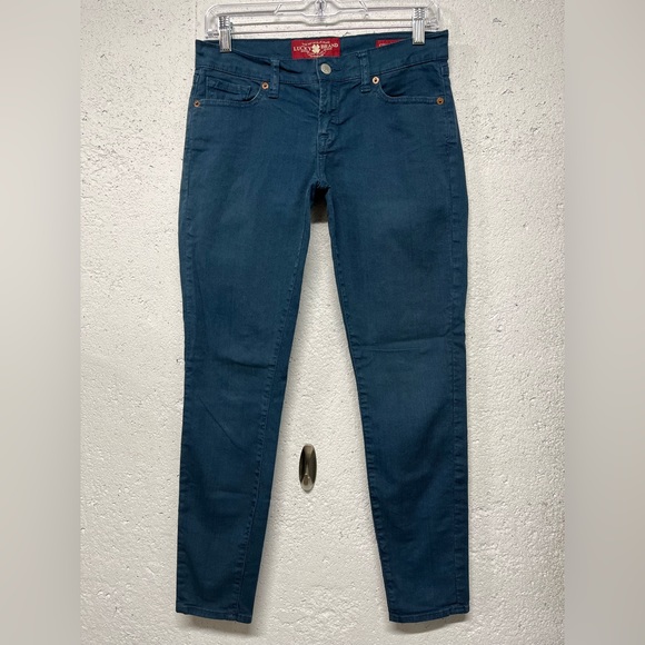 Lucky Brand Denim - Lucky Brand Size 4/27 Regular Charlie Skinny Green Jeans